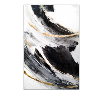 Πίνακας σε καμβά "Golden And Silver Reflections" Megapap ψηφιακής εκτύπωσης 70x100x3εκ. |  Πίνακες στο espiti
