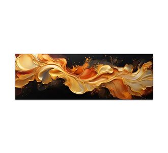 Πίνακας σε καμβά "Abstract Heat Wave" Megapap ψηφιακής εκτύπωσης 150x50x3εκ. |  Επιπλα στο espiti