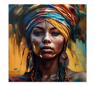 Πίνακας σε καμβά "Powerful Woman" Megapap ψηφιακής εκτύπωσης 60x60x3εκ. |  Πίνακες στο espiti