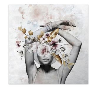 Πίνακας σε καμβά "Hidden Face" Megapap ψηφιακής εκτύπωσης 100x100x3εκ. |  Πίνακες στο espiti