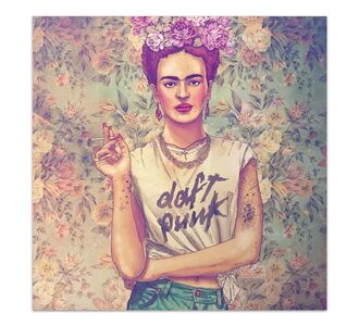 Πίνακας σε καμβά "Frida Punk" Megapap ψηφιακής εκτύπωσης 60x60x3εκ. |  Πίνακες στο espiti