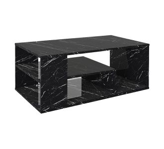 Τραπεζάκι σαλονιού Abdera Megapap χρώμα μαύρο εφέ μαρμάρου 110x60x42εκ. |  Τραπεζάκια σαλονιού στο espiti