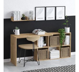 Γραφείο εργασίας Blake Megapap χρώμα φυσικό οξιάς 145x45x74εκ. |  Γραφεία στο espiti