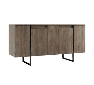 Μπουφές Luxe Megapap χρώμα καρυδί 160x35x80εκ. |  Μπουφέδες στο espiti