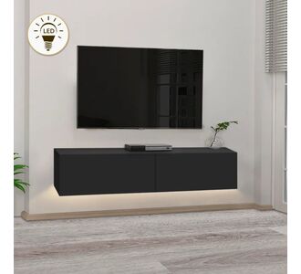 Έπιπλο τηλεόρασης επιτοίχιο Aristo Megapap με LED χρώμα μαύρο 135x31,6x25εκ. |  Έπιπλα τηλεόρασης στο espiti