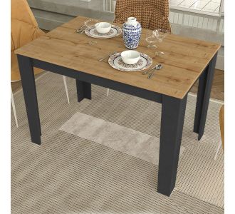 Τραπέζι Darlen Megapap χρώμα ανθρακί - sapphire oak 110x72x74εκ. |  Τραπέζια στο espiti
