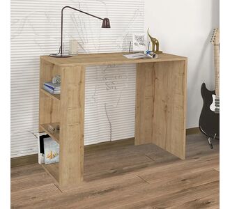 Γραφείο εργασίας Netenia Megapap από μελαμίνη χρώμα sapphire oak 90x40x74εκ. |  Γραφεία στο espiti