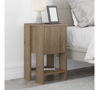 Κομοδίνο Ema Megapap χρώμα ανοιχτό καρυδί 30x30x55εκ. |  Κομοδίνα στο espiti