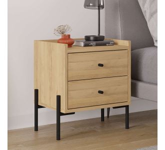 Κομοδίνο Malta Megapap χρώμα saphhire oak 49x35x52εκ. |  Κομοδίνα στο espiti
