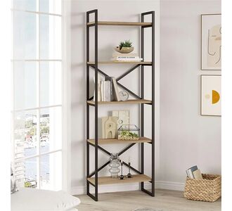 Βιβλιοθήκη Dusan Megapap χρώμα sepet oak 58x30x175εκ. |  Βιβλιοθήκες στο espiti