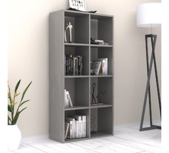 Βιβλιοθήκη Anser Megapap χρώμα γκρι σκυροδέματος 69,8x29x142εκ. |  Βιβλιοθήκες στο espiti