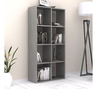 Βιβλιοθήκη Anser Megapap χρώμα γκρι σκυροδέματος 69,8x29x142εκ. |  Βιβλιοθήκες στο espiti