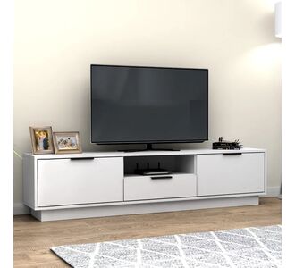 Έπιπλο τηλεόρασης Mensa Megapap χρώμα λευκό 180x35x43cm. |  Έπιπλα τηλεόρασης στο espiti