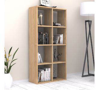 Βιβλιοθήκη Anser Megapap χρώμα φυσικό οξιάς 69,8x29x142εκ. |  Βιβλιοθήκες στο espiti