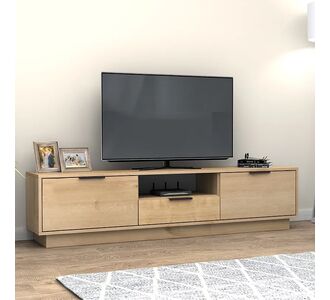 Έπιπλο τηλεόρασης Mensa Megapap χρώμα φυσικό οξιάς 180x35x43cm. |  Έπιπλα τηλεόρασης στο espiti