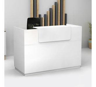 Γραφείο reception Lemmon Megapap χρώμα λευκό 160x70x110εκ. |  Reception γραφείου στο espiti