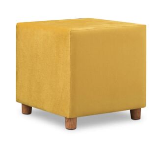 Σκαμπώ Daisy Megapap υφασμάτινο χρώμα κίτρινο 40x40x40εκ. |  Σκαμπώ στο espiti