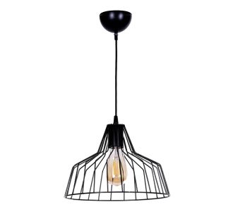 Φωτιστικό οροφής Arezzo Megapap E27 μεταλλικό μονόφωτο χρώμα μαύρο Ø30x75εκ. |  Οροφής στο espiti