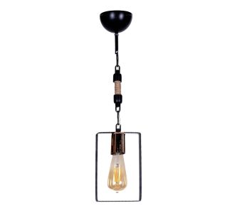 Φωτιστικό οροφής Pembe Megapap E27 μεταλλικό μονόφωτο χρώμα μαύρο 14x6x60εκ. |  Οροφής στο espiti