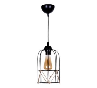 Φωτιστικό οροφής Argon Megapap E27 μεταλλικό - σχοινί μονόφωτο χρώμα μαύρο Ø15x65εκ. |  Οροφής στο espiti