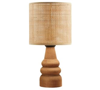 Φωτιστικό επιτραπέζιο Tino Megapap E27 pe rattan - ξύλο χρώμα φυσικό Ø15x32εκ. |  Επιτραπέζια στο espiti