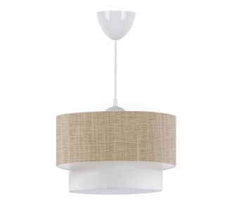 Φωτιστικό οροφής Whitehouse Megapap E27 υφασμάτινο μονόφωτο χρώμα μπεζ 30x20x55εκ. |  Οροφής στο espiti