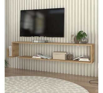 Έπιπλο τηλεόρασης επιτοίχιο Regnar Megapap χρώμα sapphire oak 168,6x25x31,8εκ. |  Έπιπλα τηλεόρασης στο espiti