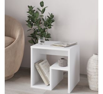 Τραπεζάκι βοηθητικό - Κομοδίνο Bon Megapap χρώμα λευκό 40x35x40εκ. |  Κομοδίνα στο espiti