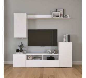 Σύνθεση τηλεόρασης Rodos Megapap χρώμα λευκό 210,2x36x90,4εκ. |  Συνθέσεις σαλονιού στο espiti