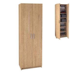 Παπουτσοθήκη Renso Megapap δίφυλλη χρώμα sapphire oak 59,8x37,8x178,5εκ. |  Παπουτσοθήκες στο espiti