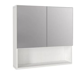 Καθρέπτης μπάνιου Trama Μegapap χρώμα λευκό 60x16,8x65εκ. |  Σετ Μπάνιου στο espiti
