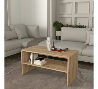 Τραπεζάκι σαλονιού Eleva Megapap χρώμα sapphire oak 90x44,6x46,4εκ. |  Τραπεζάκια σαλονιού στο espiti