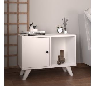 Κομοδίνο Rico Megapap χρώμα λευκό 65,2x30x49εκ. |  Επιπλα στο espiti