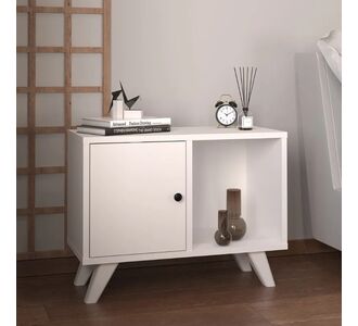 Κομοδίνο Rico Megapap χρώμα λευκό 65,2x30x49εκ. |  Επιπλα στο espiti