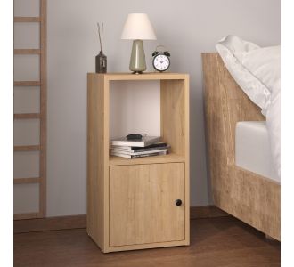 Κομοδίνο Vito Megapap χρώμα sapphire oak 34x30x66,4εκ. |  Κομοδίνα στο espiti