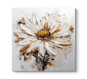 Πίνακας σε καμβά "Daisy" Megapap ψηφιακής εκτύπωσης 80x80x3εκ. |  Επιπλα στο espiti