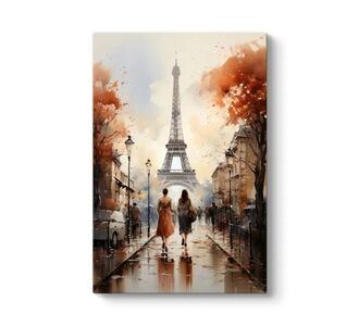 Πίνακας σε καμβά "Autumn in Paris" Megapap ψηφιακής εκτύπωσης 70x100x3εκ. |  Επιπλα στο espiti