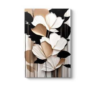 Πίνακας σε καμβά "Abstract Flower" Megapap ψηφιακής εκτύπωσης 70x100x3εκ. |  Πίνακες στο espiti