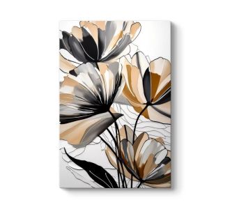Πίνακας σε καμβά "Pastel Flower" Megapap ψηφιακής εκτύπωσης 70x100x3εκ. |  Πίνακες στο espiti