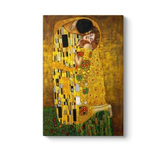 Πίνακας σε καμβά "The Kiss" Megapap ψηφιακής εκτύπωσης 80x125x3εκ. |  Πίνακες στο espiti