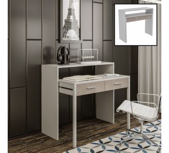 Κονσόλα - Γραφείο εργασίας Nena Megapap χρώμα λευκό 99x36/58x88εκ. |  Συρταριέρες -Κονσόλες στο espiti