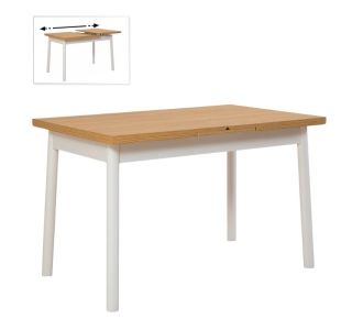 Τραπέζι Jemmy Megapap επεκτεινόμενο χρώμα φυσικό - λευκό 120/153x75x77εκ. |  Τραπέζια στο espiti