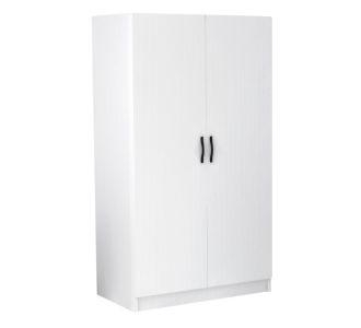 Ντουλάπα ρούχων Victoria Megapap δίφυλλη χρώμα λευκό 100x60x181εκ. |  Ντουλάπες ρούχων στο espiti