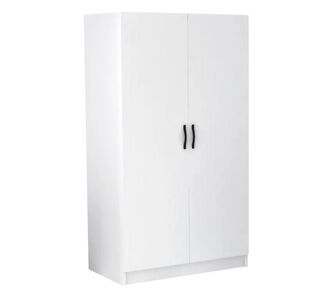 Ντουλάπα ρούχων Victoria Megapap δίφυλλη χρώμα λευκό 100x60x181εκ. |  Ντουλάπες ρούχων στο espiti