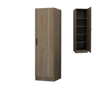 Ντουλάπα ρούχων Victoria Megapap μονόφυλλη χρώμα καρυδί 50x60x181εκ. |  Ντουλάπες ρούχων στο espiti