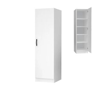 Ντουλάπα ρούχων Victoria Megapap μονόφυλλη χρώμα λευκό 50x60x181εκ. |  Ντουλάπες ρούχων στο espiti