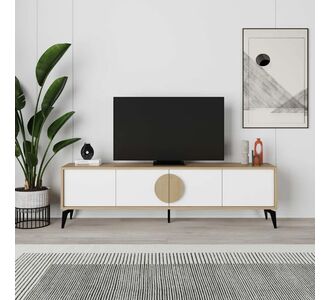Έπιπλο τηλεόρασης Gora Megapap χρώμα sapphire oak - λευκό 180x35,6x51εκ. |  Έπιπλα τηλεόρασης στο espiti