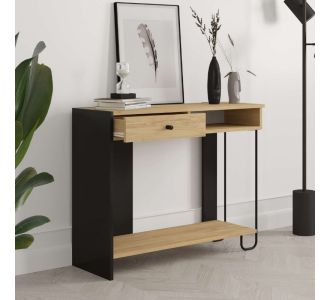 Κονσόλα Sirius Megapap χρώμα sapphire oak - silky black 100x35x79εκ. |  Συρταριέρες -Κονσόλες στο espiti