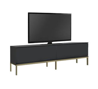 Έπιπλο τηλεόρασης Lord Megapap χρώμα μαύρο - χρυσό 180x30x47εκ. |  Επιπλα στο espiti