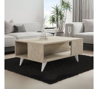 Τραπεζάκι σαλονιού Yuka Megapap χρώμα travertine 90x60x39,5εκ. |  Τραπεζάκια σαλονιού στο espiti